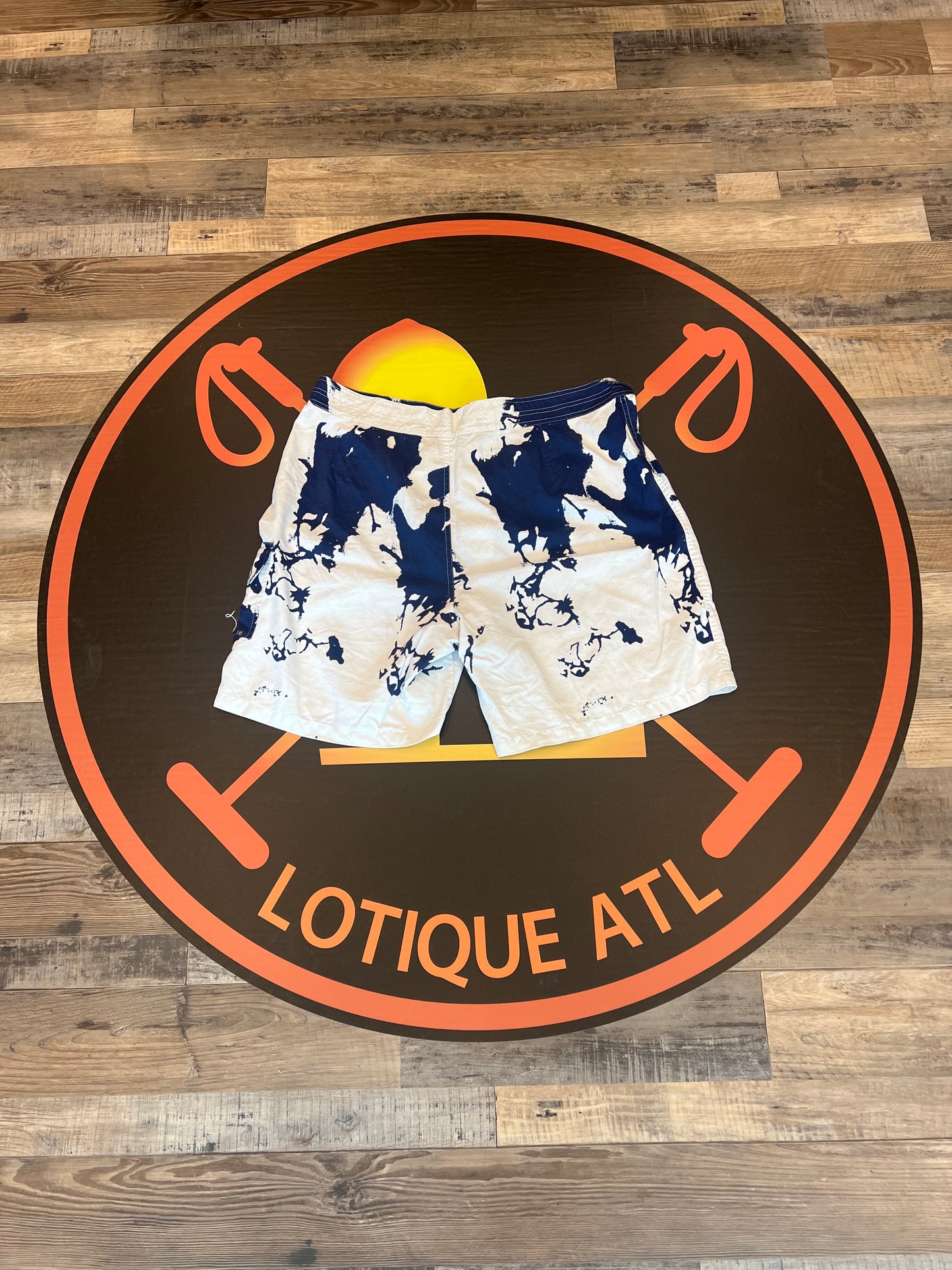 Polo Ink splatter board shorts 38