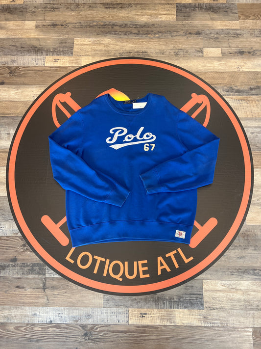 Polo script sweatshirt blue XXL