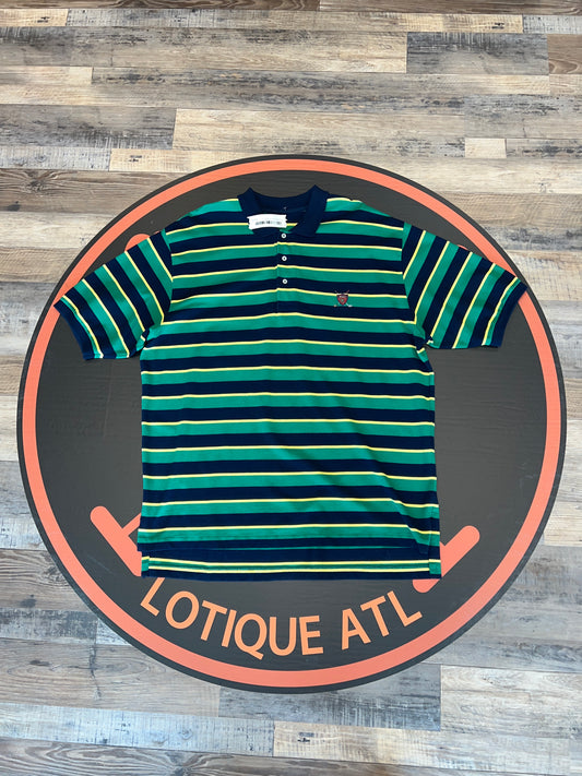 Polo golf stripe green missing size tag