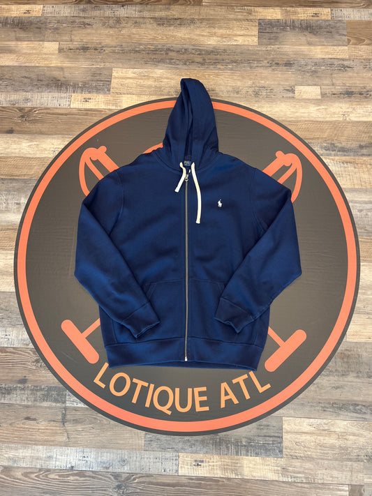 Polo Small pony full zip hoodie blue XL