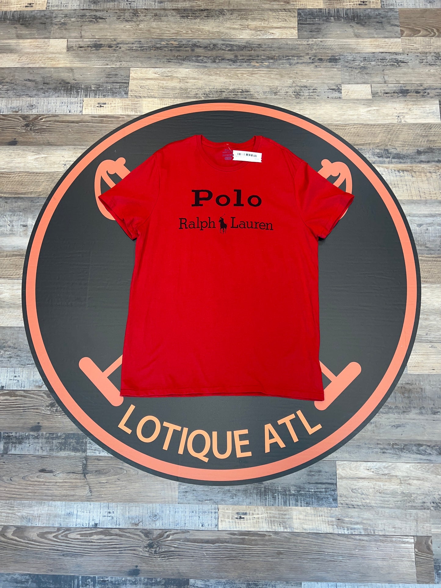 Polo logo T-shirt red XL