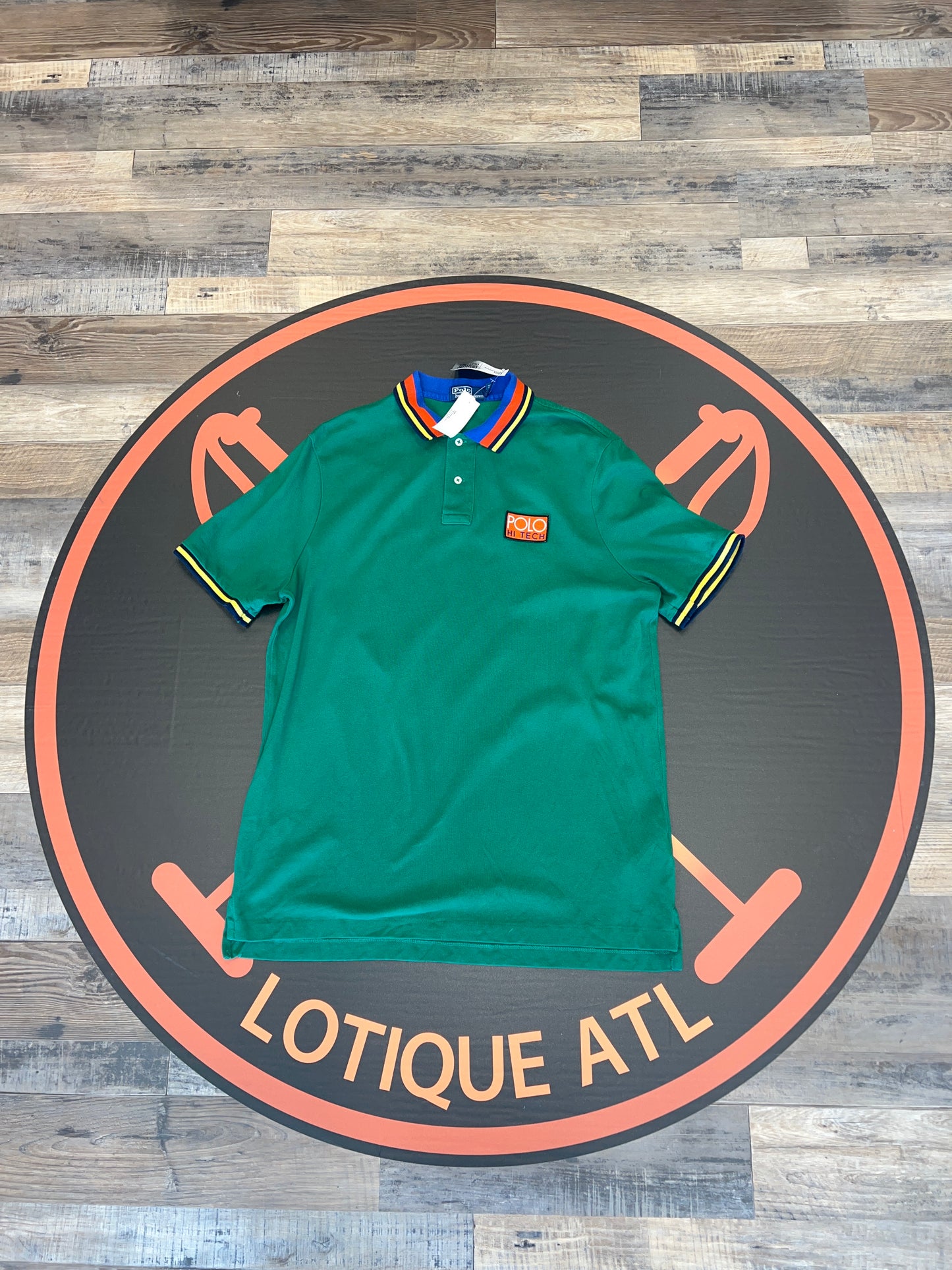 Polo hi Tech short sleeve Green large