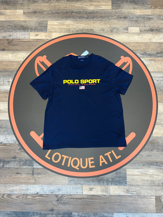 Polo sport T-shirt classic fit blue XL