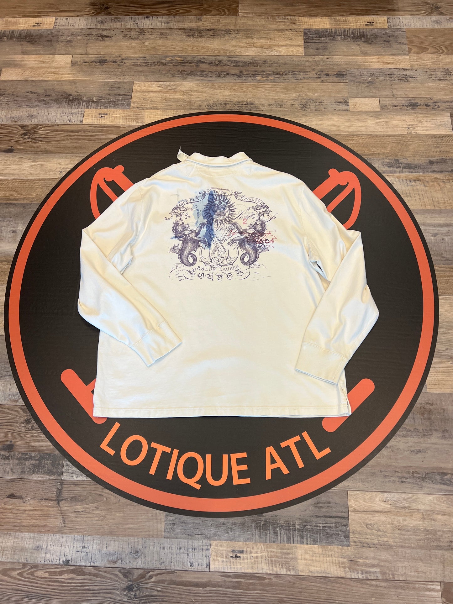 Polo PRL rugby cream XXL