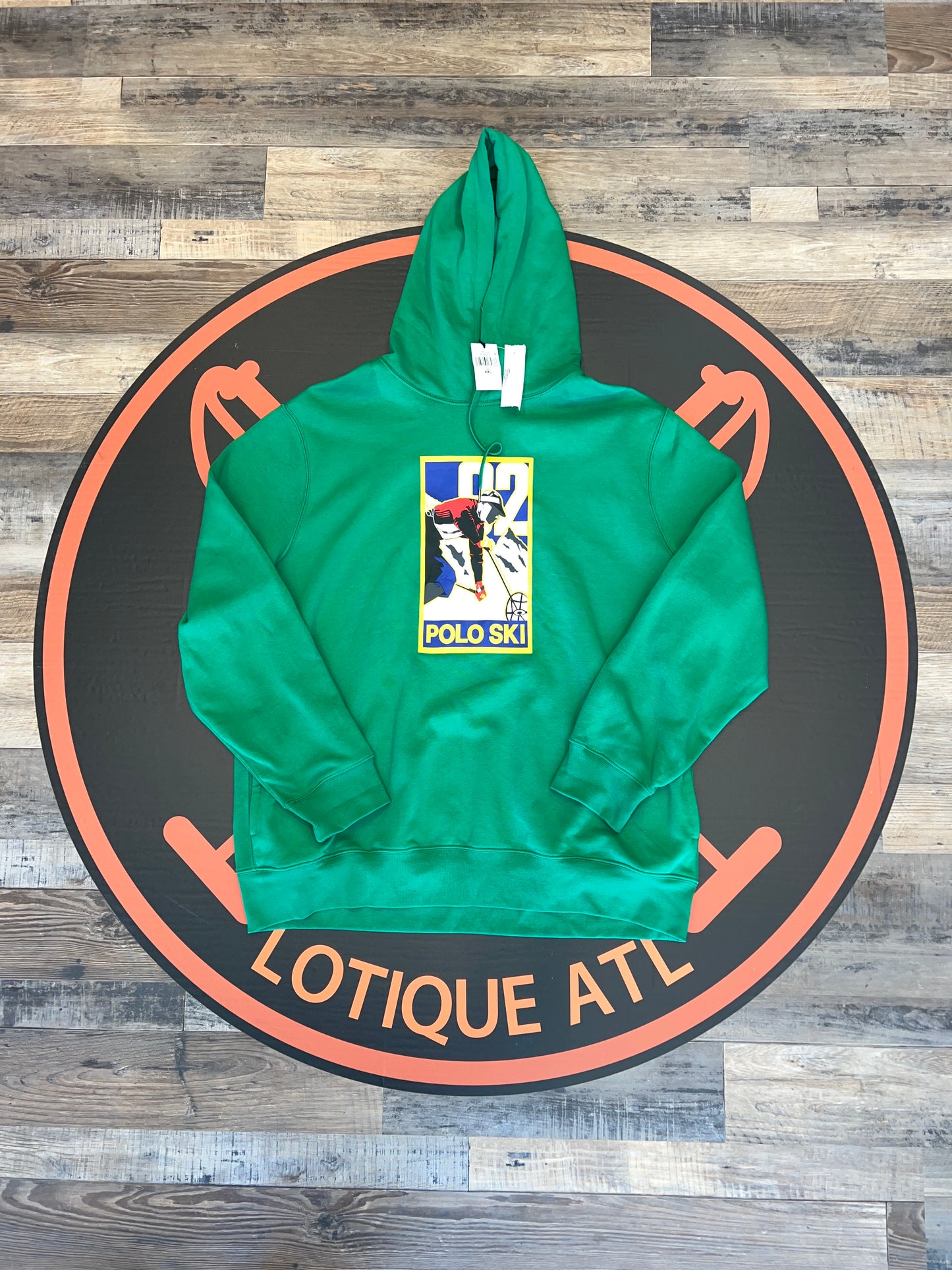 Nwt polo 1992 green ski hoodyXXl