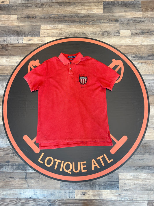 Polo Home of the brave short sleeve red XL