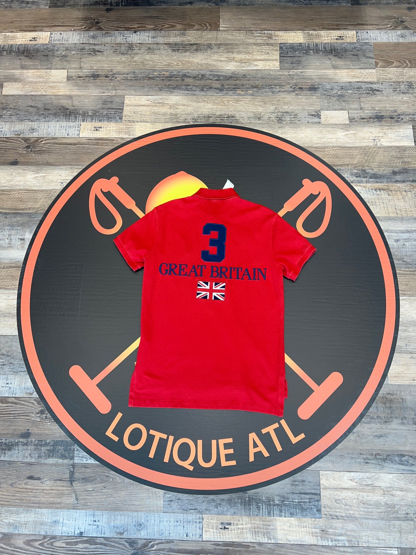 Polo Great Britain shirt red Small