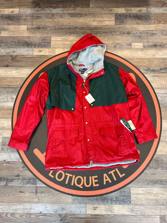 Vintage nwt hi-tech Parka, Red land green xl