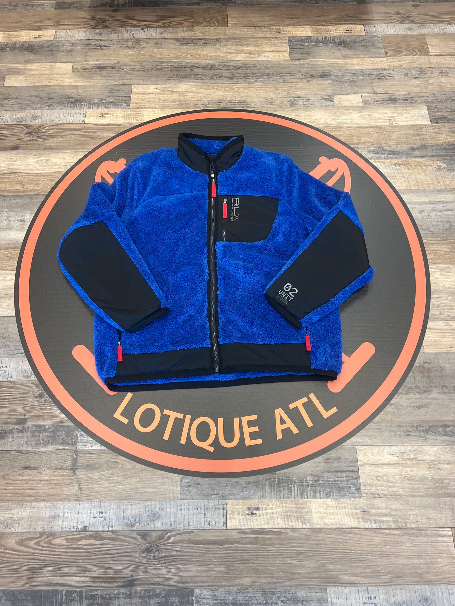 RLX blue sherpa full zip Xxl