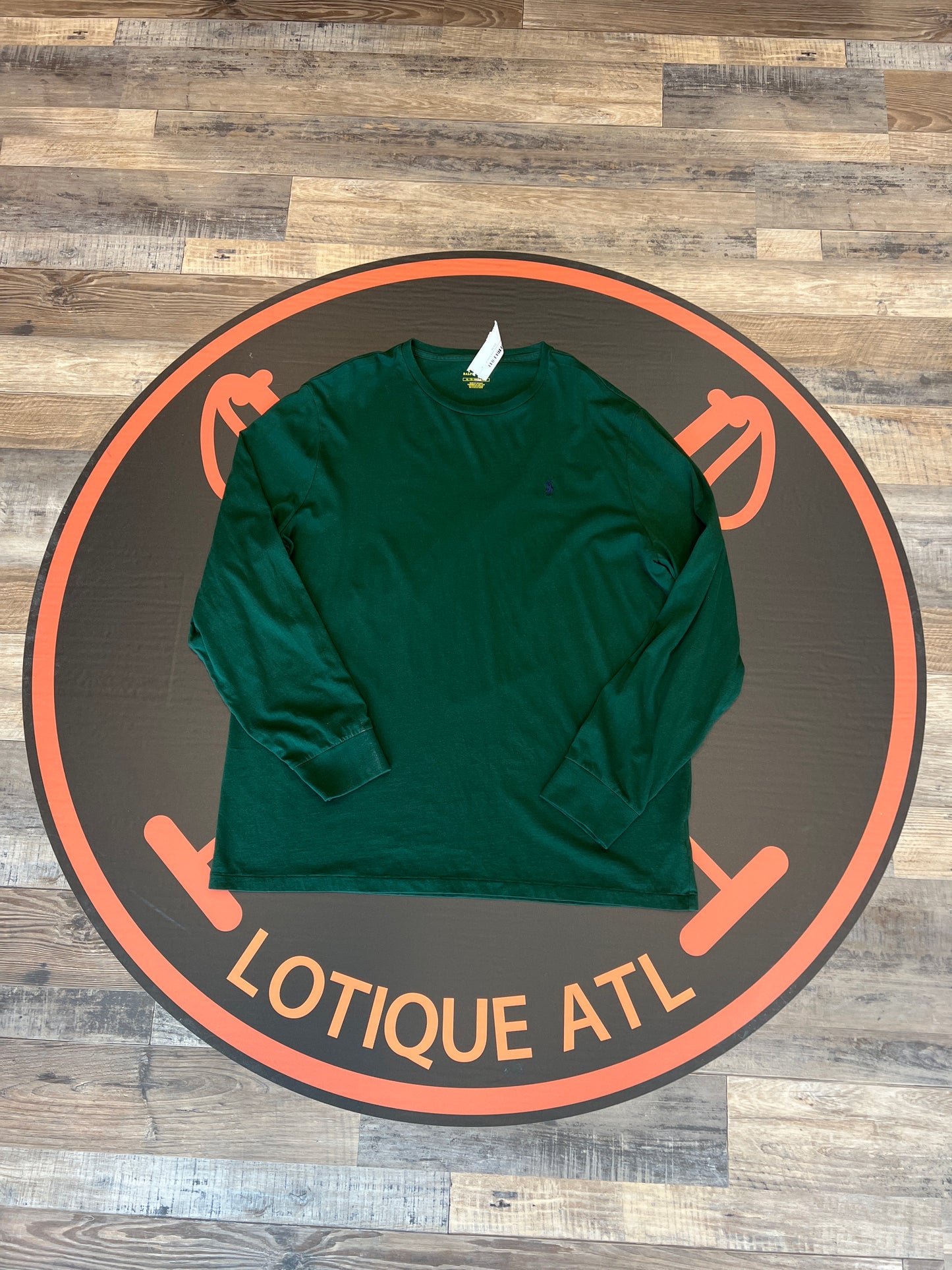 Polo small pony long sleeve Green Xl