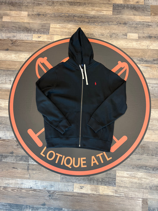 Polo Small pony full zip hoodie black XL