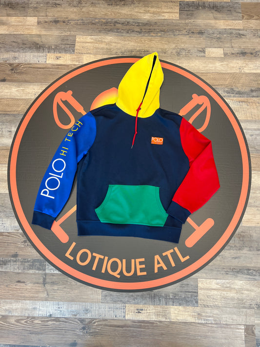 Polo hi tech multi color hoodie large