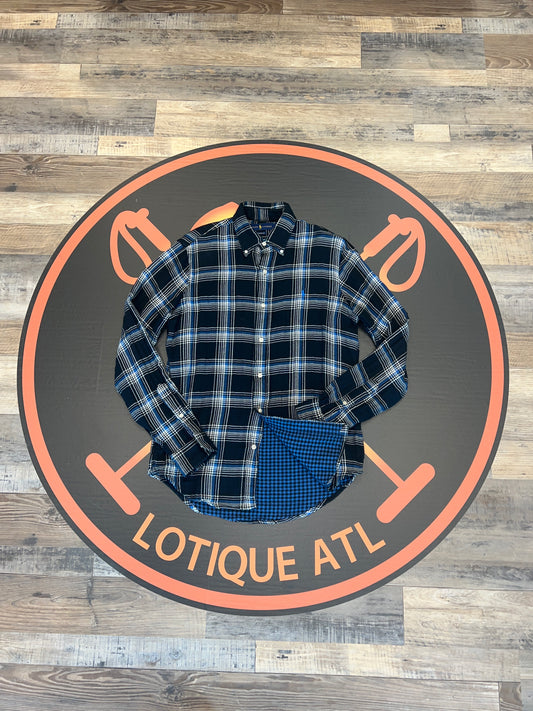 Polo Small pony blue plaid checker lined small