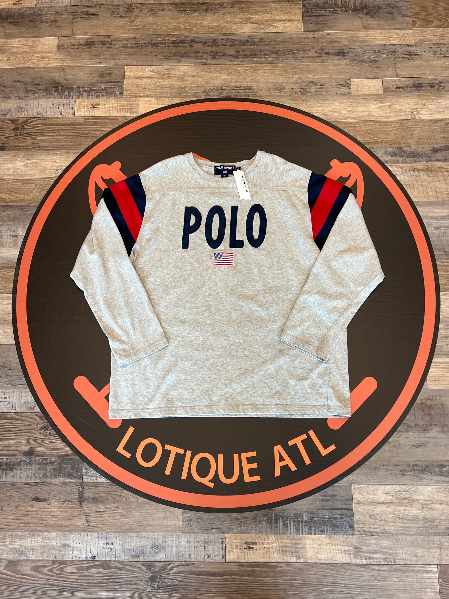 Polo Sport Spellout Jersey grey XL