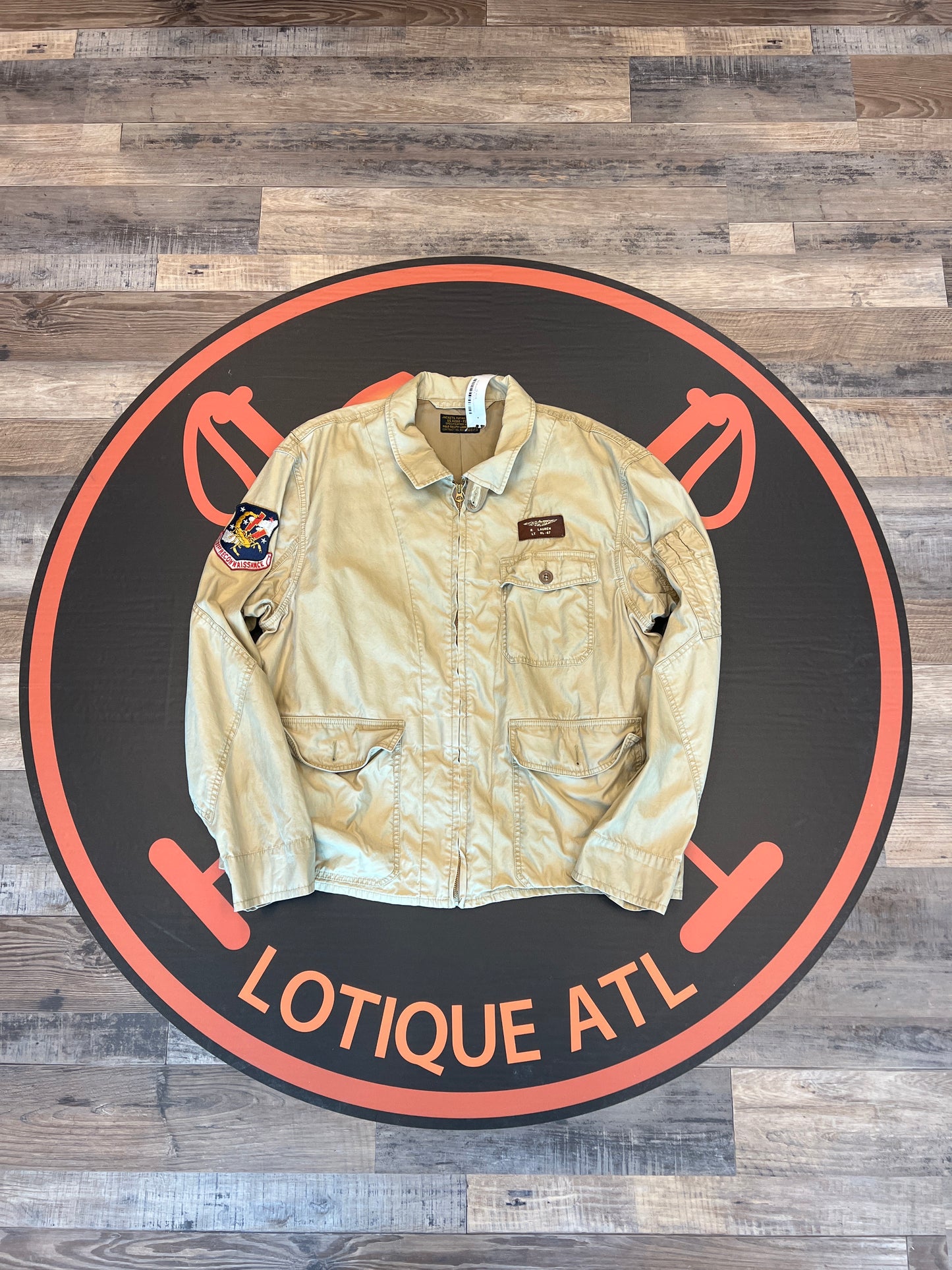 Polo airborne full zip jacket tan XXL