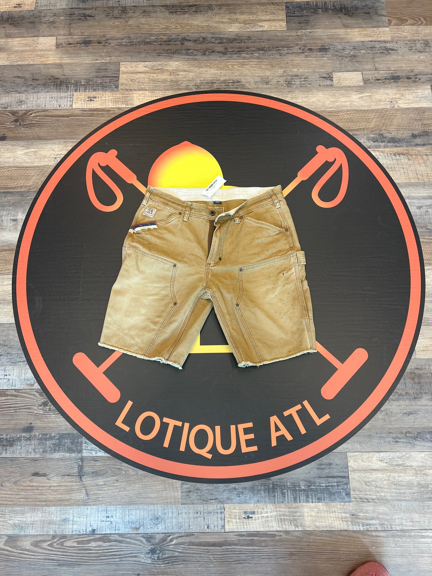 Polo Safari canvas shorts tan 33