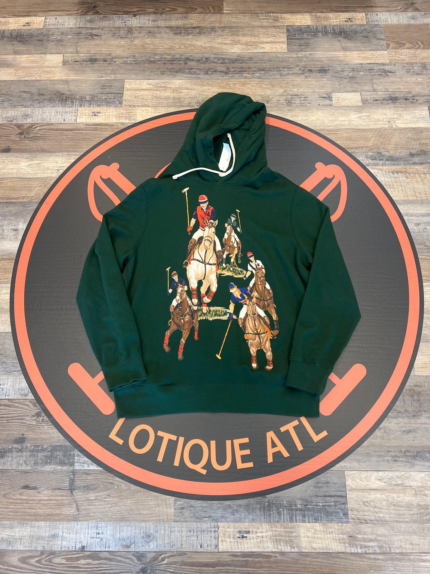 Five horsemen hoodie green XL