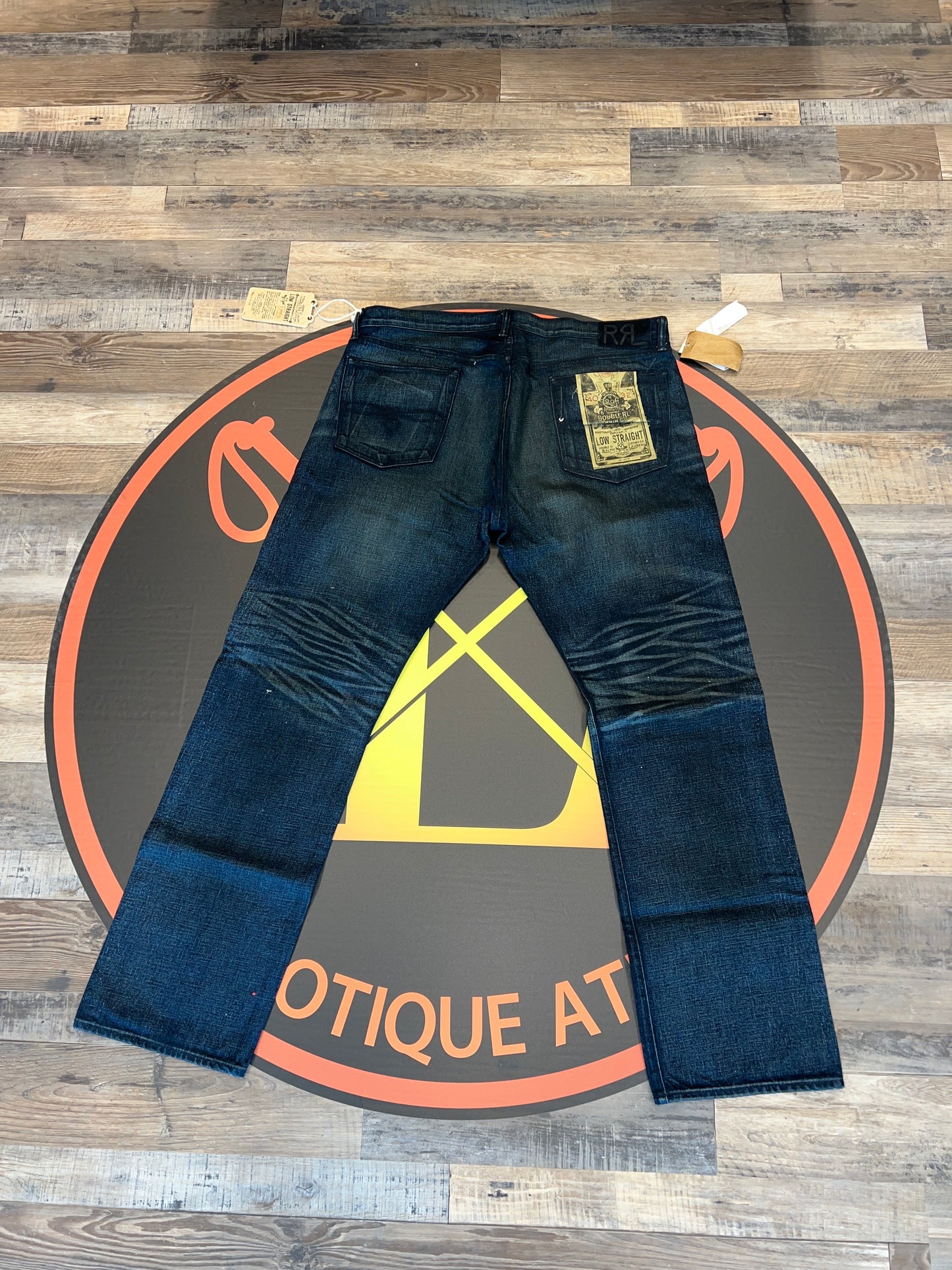 Nwt RRL Low straight Blue DEnim 40x32