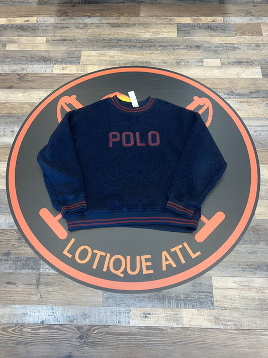 Polo Spellout fleece Sherpa blue  XL