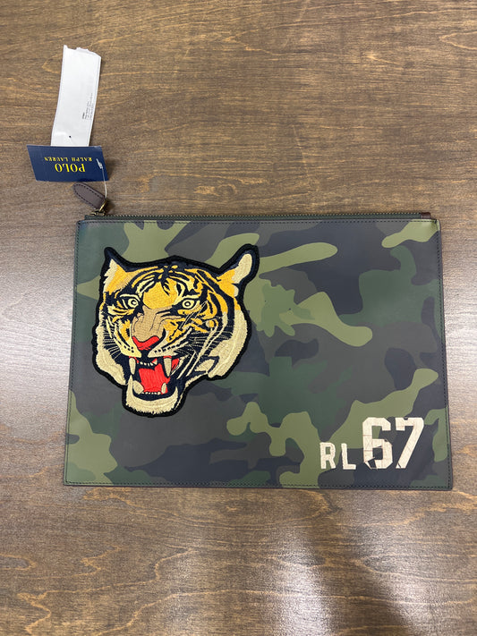 Nwt Polo camo tiger zip pouch