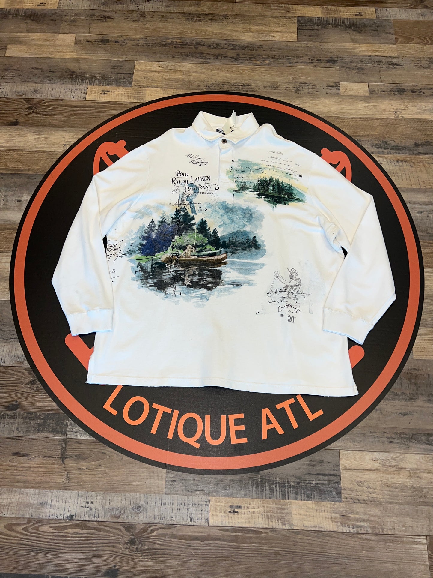 Polo Canoe Trapper lake rugby white XXL