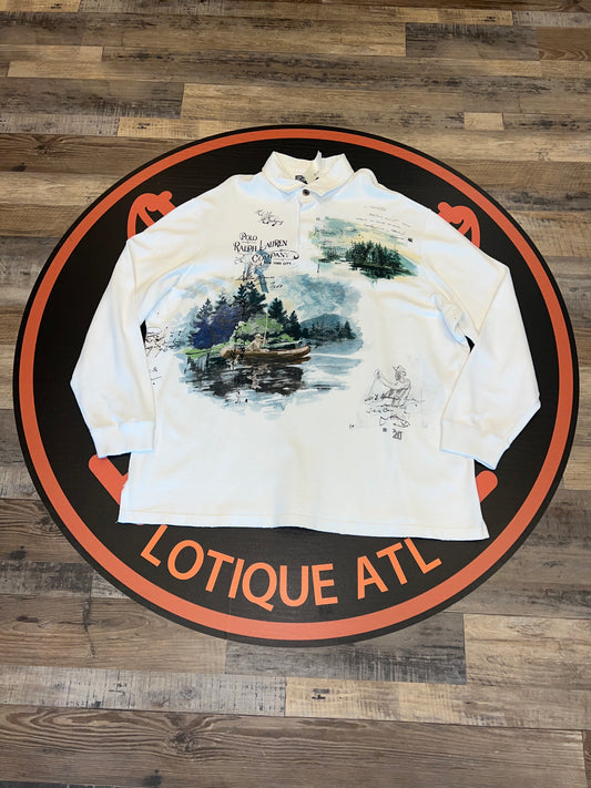 Polo Canoe Trapper lake rugby white XXL