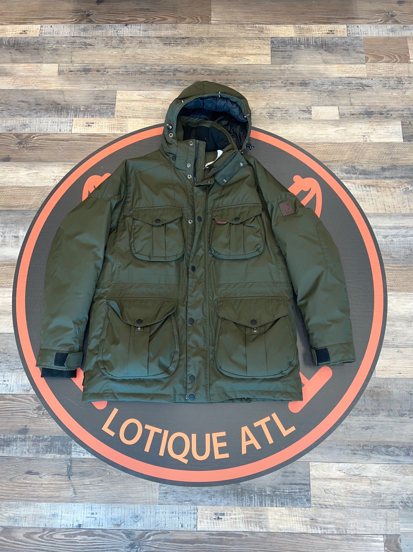 RLX Parka, goose olive green XL