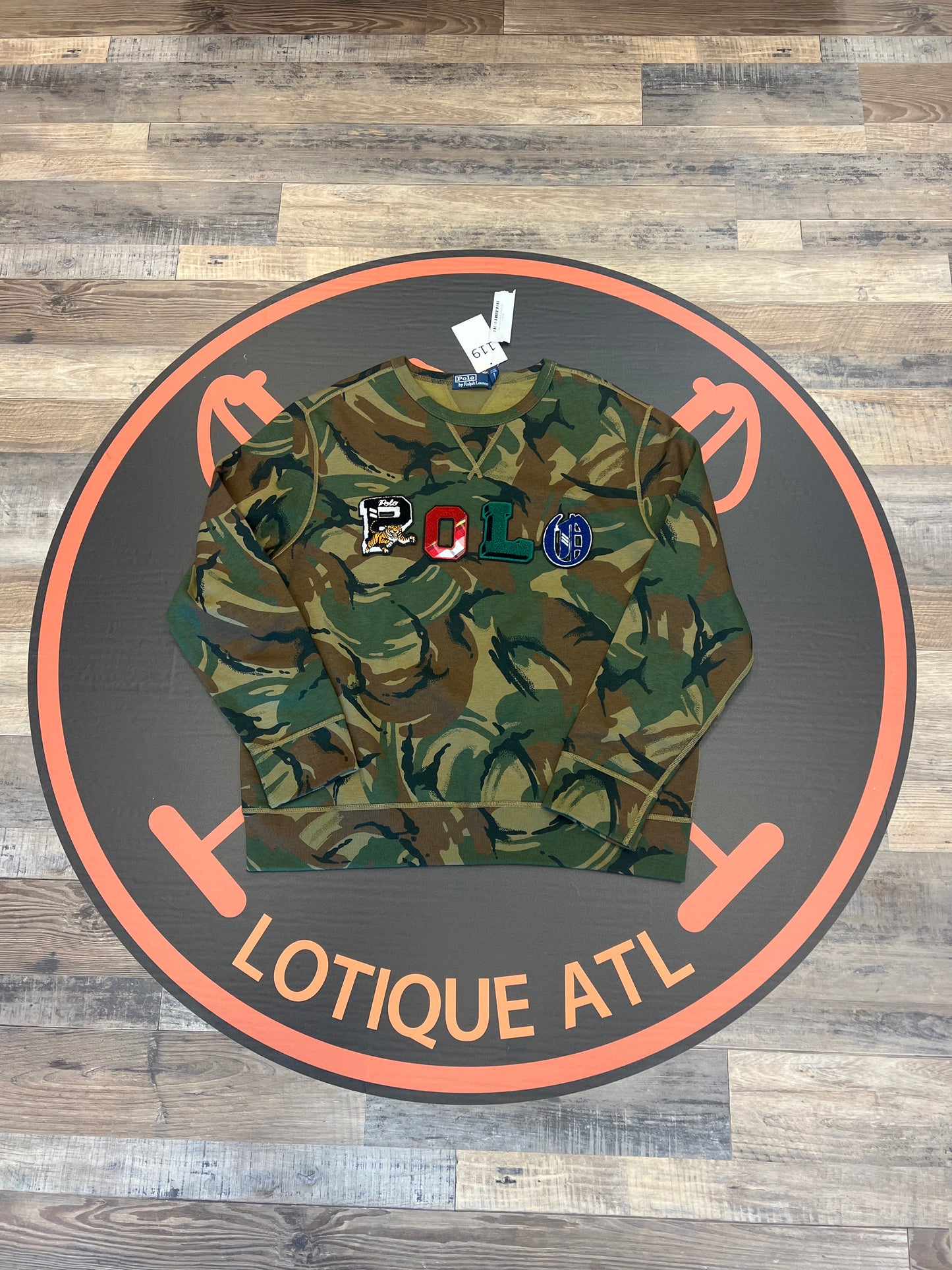 Polo Camo Spellout sweatshirt XL