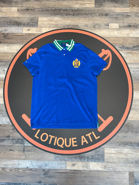 Polo crest short sleeve blue XXL