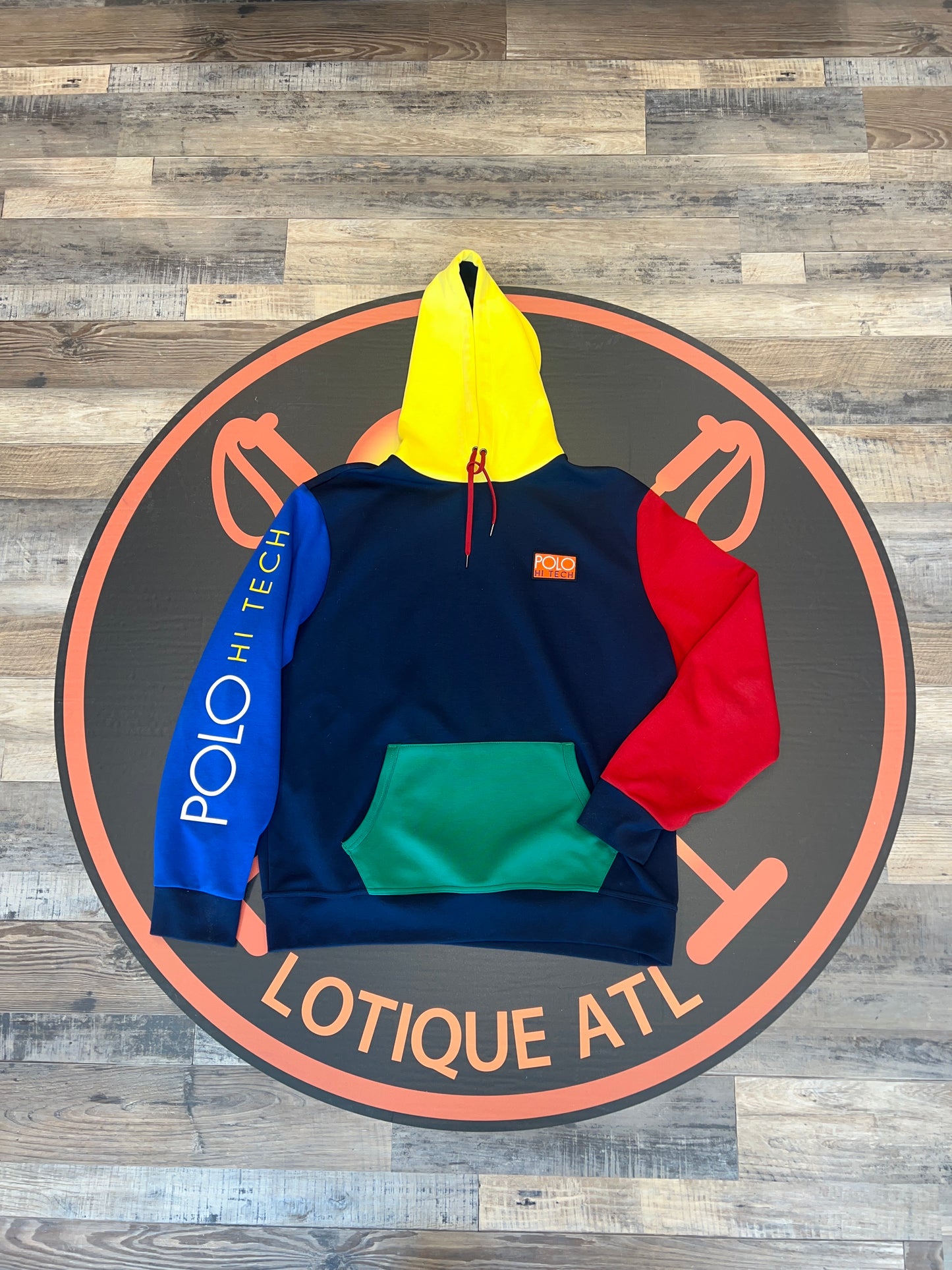 Polo Hi tech color block hoodie XL