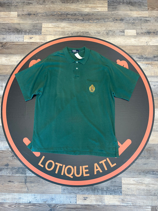 Vintage crest polo green XXL