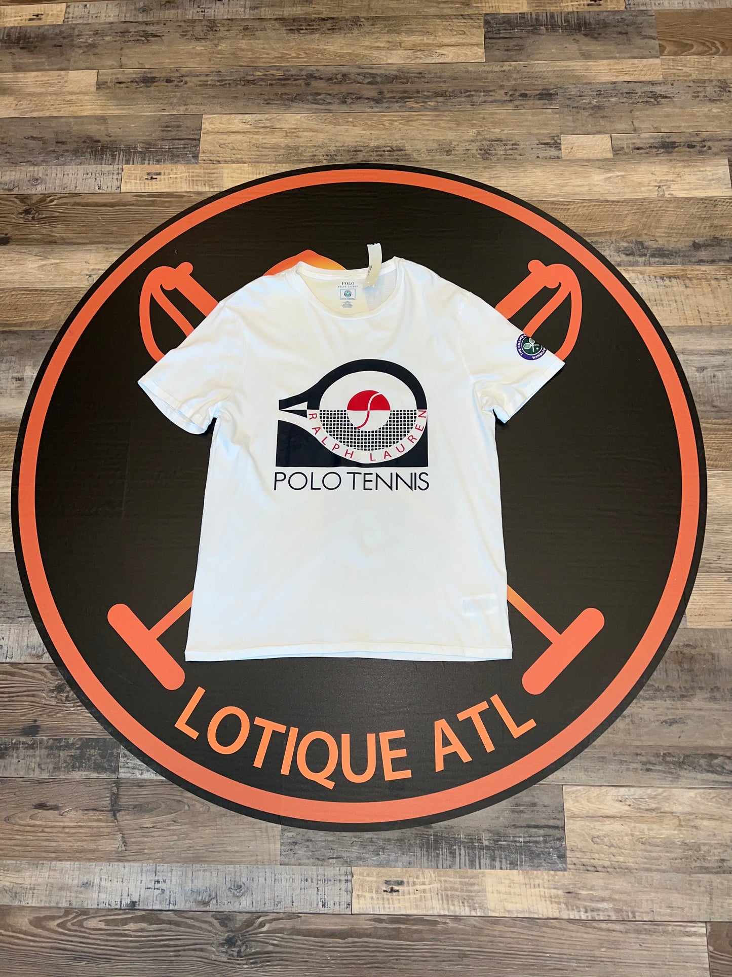 Polo tennis Wimbledon T-shirt white large