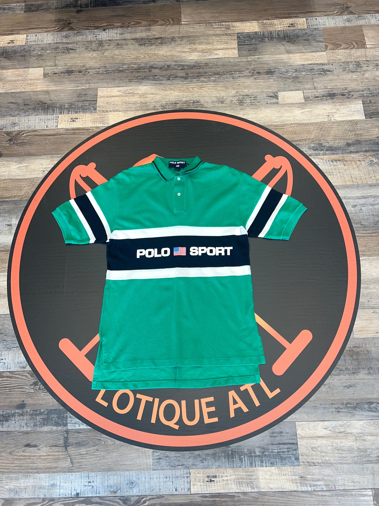 Polo Sport Spellout short sleeve green medium