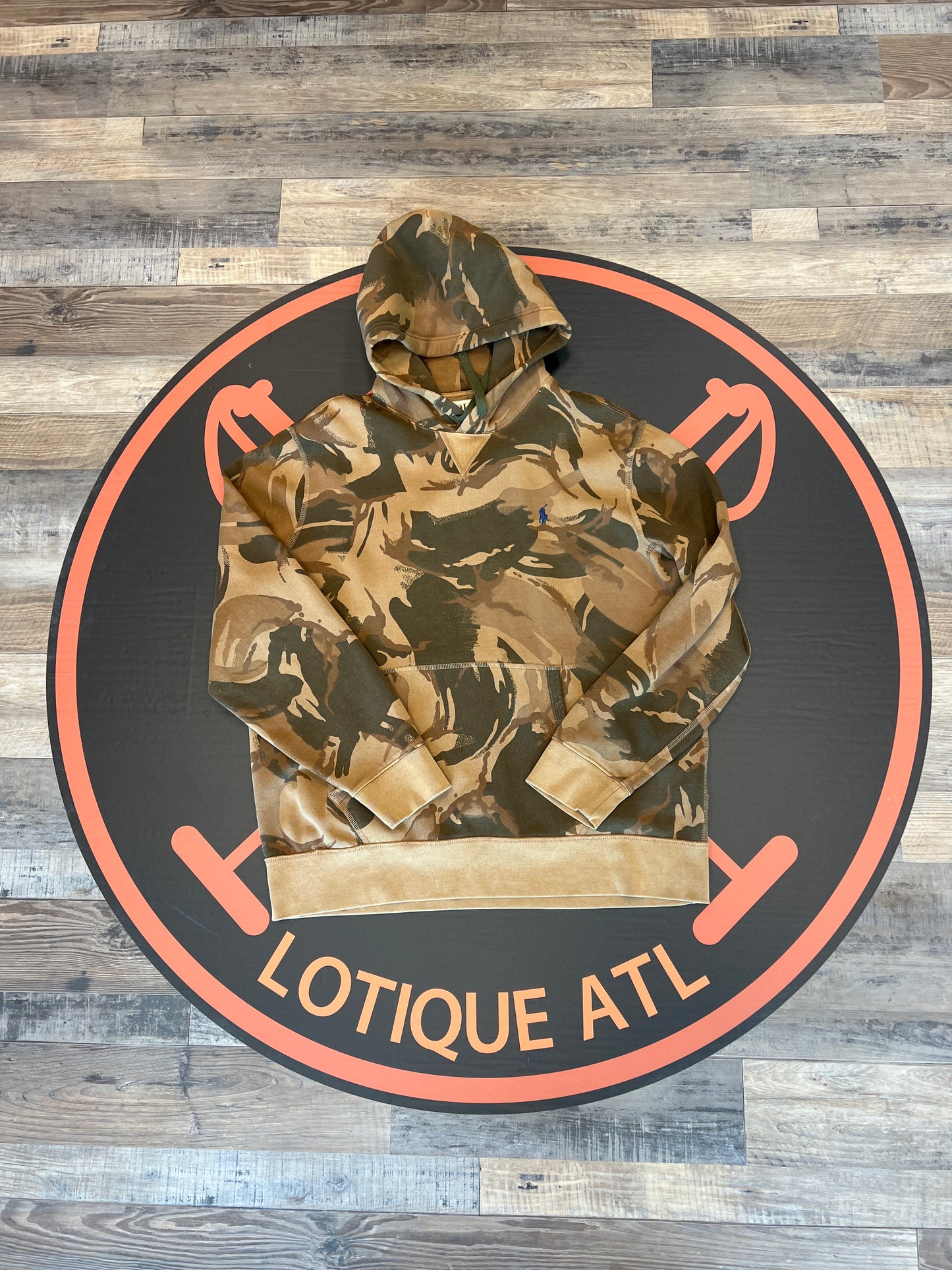 Polo denim and supply sand Camo hoody xl