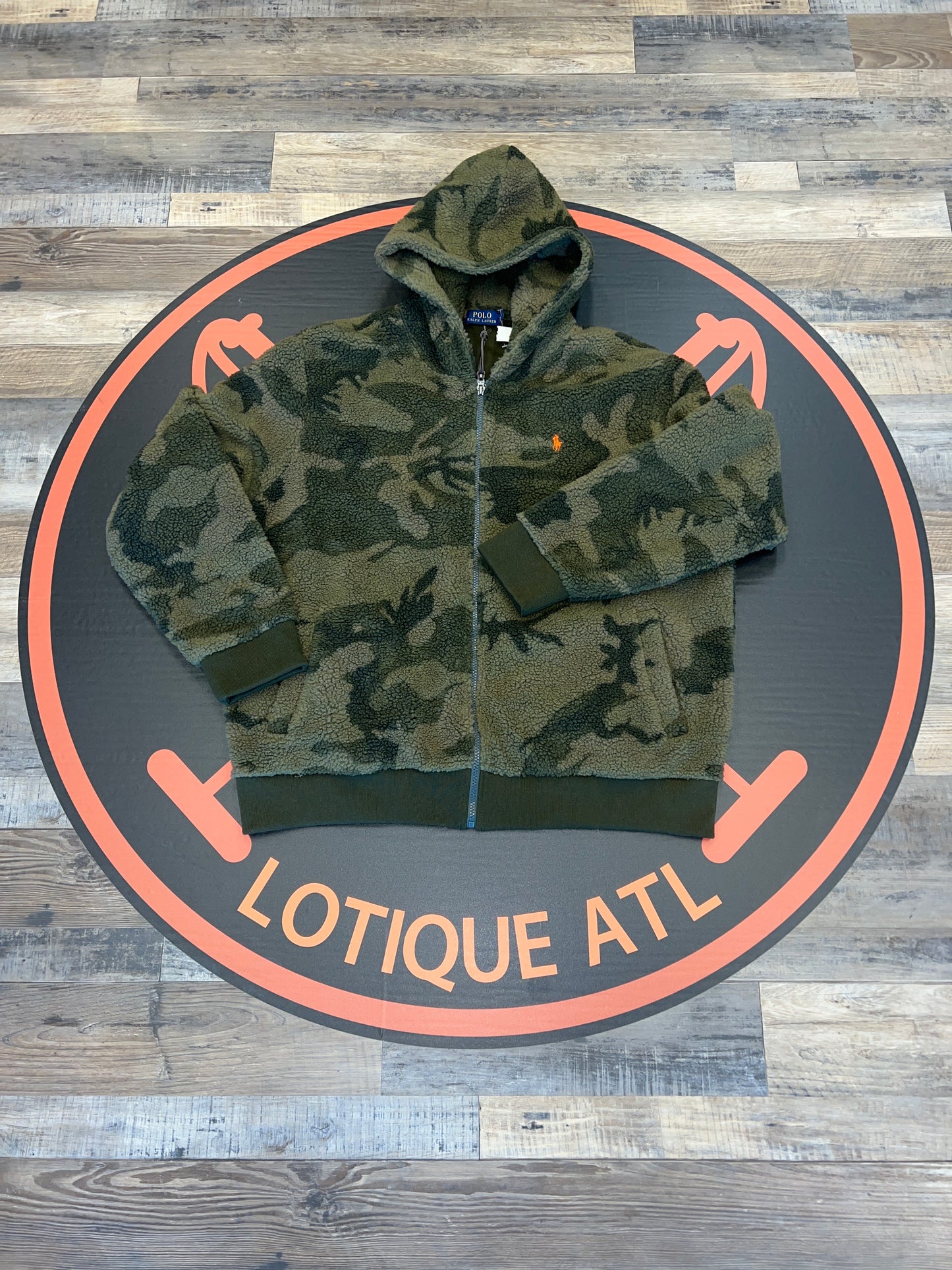 Sherpa camo hoodie XXL