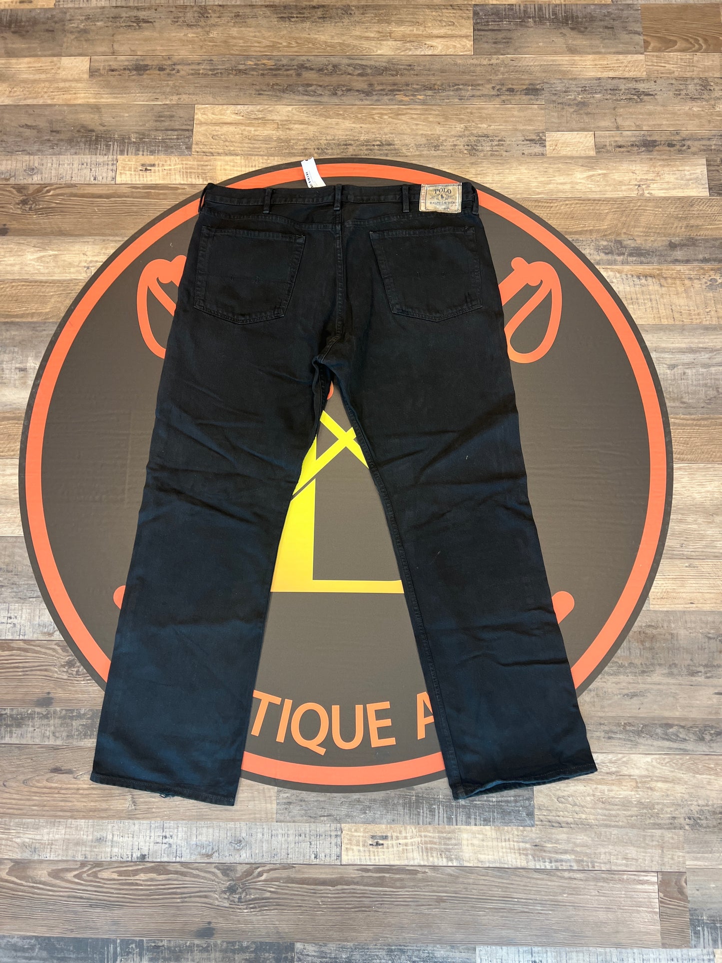 Polo stampede denim pants black 40x32