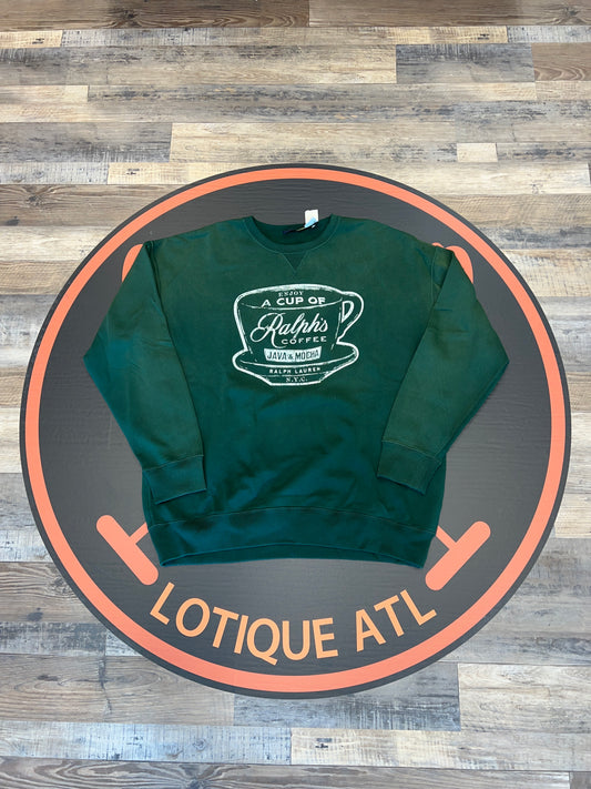 Polo Ralphs coffee sweatshirt green XXL