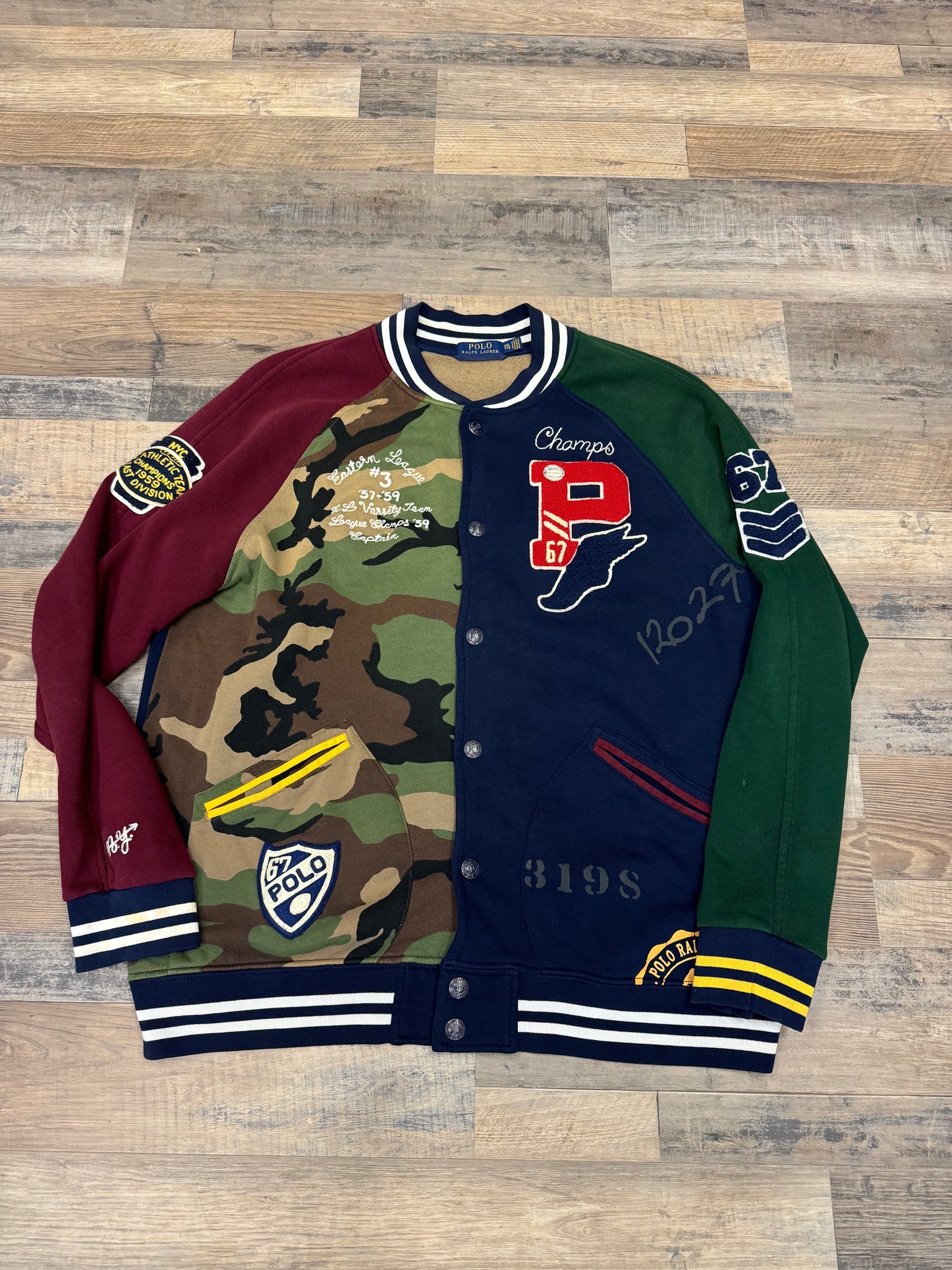 Polo Ralph Lauren Varsity Tiger Patchwork Jacket